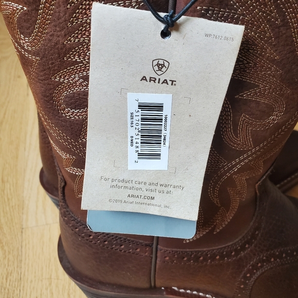 Men's Size 10.5 D Ariat Ata Pro Leather Boots. - Picture 9 of 12